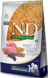 Сухой корм для собак Farmina N&D Ancestral Grain N&D Ancestral Grain Lamb Spelt & Oats Blueberry Adult, баранина, 2.5 кг