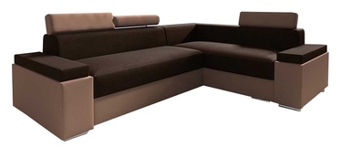 Idzczak Meble Chester Mini Corner Sofa Right Dark Brown/Brown