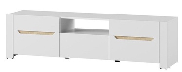 TV staliukas Szynaka Meble Ice 20 White/Sonoma Oak, 1700x420x460 mm