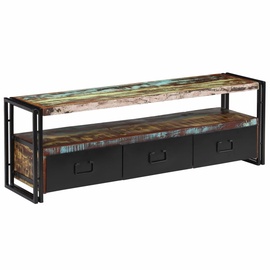 TV-laud VLX Solid Reclaimed Wood, mitmevärviline, 1200 mm x 300 mm x 400 mm