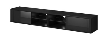 TV galds Vivaldi Meble Best Double, melna, 2000x358x305 mm