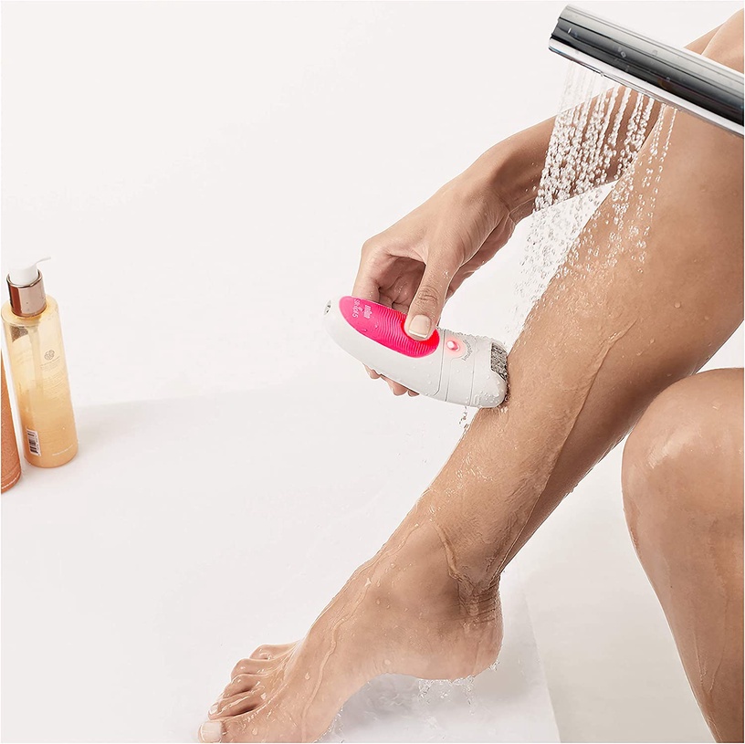 Epilators Braun Silk Epil 5 SensoSmart SES 5500, balta/rozā