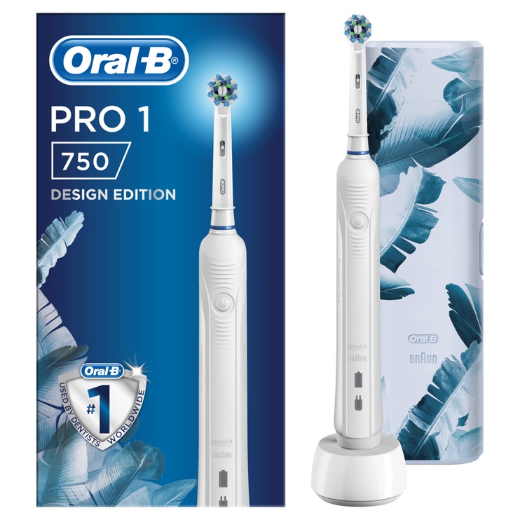 Электрическая зубная щетка Oral-B PRO1 750, белый