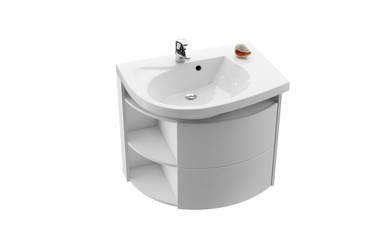 Praustuvo Rosa Comfort L spintelė SDU balta/balta