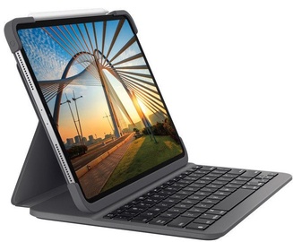 Tahvelarvuti ümbris Logitech Slim Folio Pro, must, 11"
