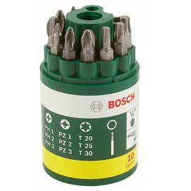 Skrūvgriežu uzgaļu komplekts Bosch 2607019452, PZ2, 10 gab.