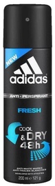 Vyriškas dezodorantas Adidas Fresh Cool & Dry 72h, 200 ml