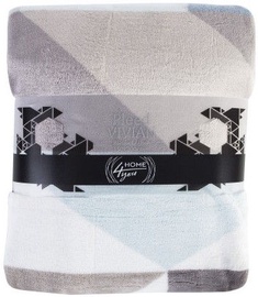 Home4you Plaid/Blanket Vivian 150x200cm Blue Triangles
