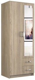 Top E Shop Romana With Mirror 80 Wardrobe Sonoma Oak