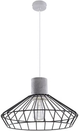 Sollux Nelson SL.0287 Ceiling Lamp 60W E27 Concrete/Black
