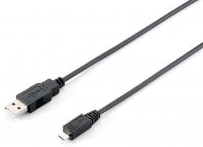 Equip Cable USB to USB-micro Black 1.8m