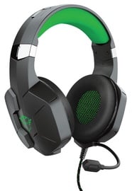 Игровые наушники Trust GXT 323X Carus, черный/зеленый