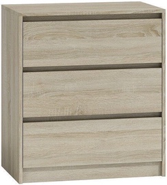 Top E Shop Karo K3 Chest of 3 Drawers Sonoma