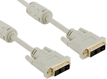 4World Monitor Cable DVI-D 18+1 To DVI-D 18+1 Ferrite 3m 5pcs