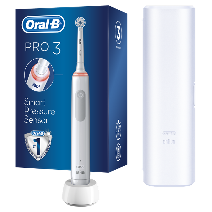 Электрическая зубная щетка Oral-B PRO3 3500, белый