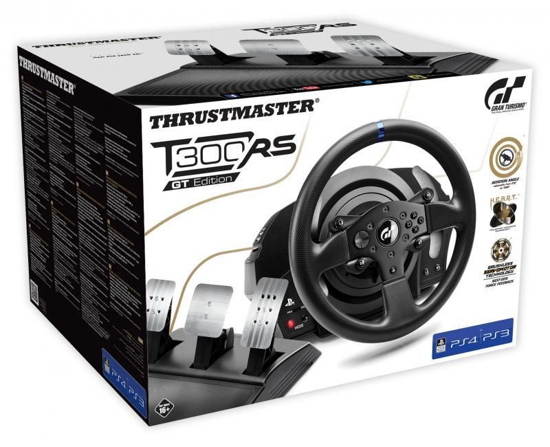 Игровой руль Thrustmaster T300 RS GT Edition, черный