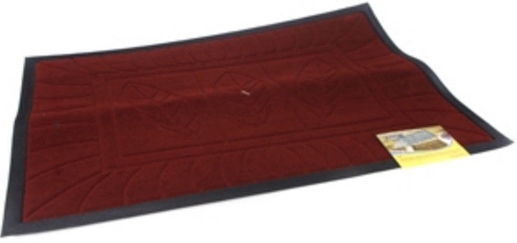 Придверный коврик Verners 668-100, красный, 90 см x 60 см