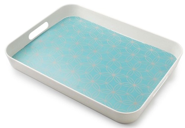 Mondex Decorative Bamboo Tray Blue