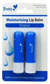 Pretty Moisturising Lip Balm Original 2x4.3ml