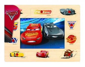 Brimarex Disney Cars Wooden Puzzle McQueen 16pcs 1576149