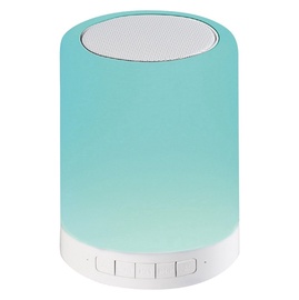 Bezvadu skaļrunis Platinet BT Touch PDLSB01, balta/gaiši zila, 5 W