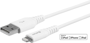 Провод Estuff, USB/Apple Lightning, 2 м, белый