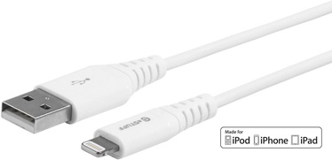 Vads Estuff, USB/Apple Lightning, 200 cm, balta