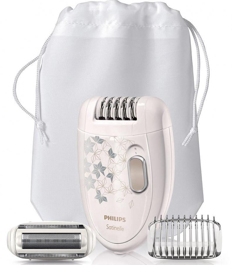 Epilators Philips Satinelle Essential HP6423/00, balta/daudzkrāsaina