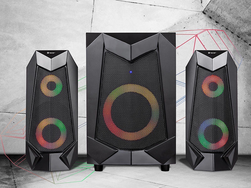 Arvutikõlar Tracer Hi-Cube RGB, must, 20 W