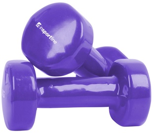 inSPORTline Vinyl Dumbbell Set Purple 2x1kg