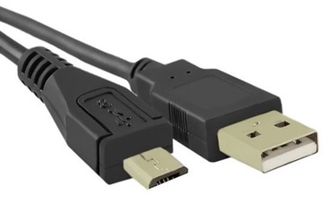 Провод Qoltec Micro USB / USB USB 2.0 A male, Micro USB 2.0 B male, 0.1 м, черный