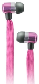 Ausinės Forever Swing Sport & Fitness Shoelace In-Ear Earphones w/Mic Pink