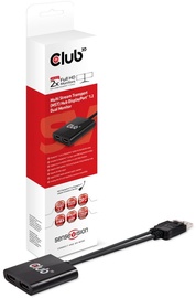 Club 3D Multi Stream Transport (MST) Hub DisplayPort1.2 Dual Monitor Black