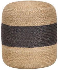 Пуф VLX Handmade Pouffe, коричневый/серый, 40 см x 40 см x 45 см