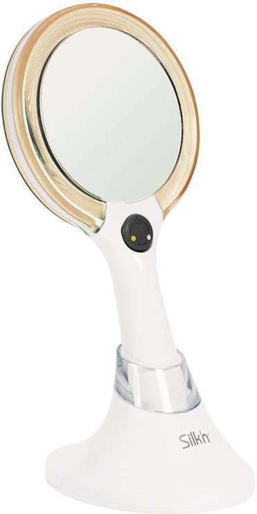 Kosmetinis veidrodis Silk'n MLU1PEUD001, su apšvietimu, pastatomas, 13.2 cm x 26.3 cm