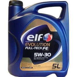 Машинное масло Elf Evolution Full Tech FE 5W - 30, синтетический, для легкового автомобиля, 5 л
