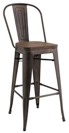 Signal Meble Loft H-1 Hoker Bar Stool Dark Nut/Graphite