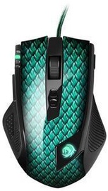 Žaidimų pelė Sharkoon Drakonia II Black/Green, laidinė, optinė