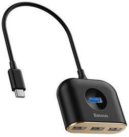 Baseus Square Round High-Speed Transmission 4in1 USB HUB Black
