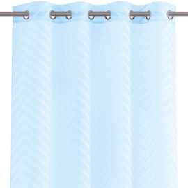 Dienas aizkari AmeliaHome Molisa Eyelets, gaiši zila, 2700 mm x 1400 mm