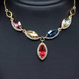 Diamond Sky Pendant Colorful Assortment With Swarovski Crystals