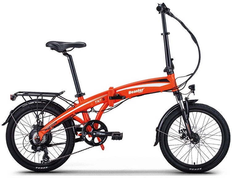 Электрический велосипед Beaster Scooter, 20″, 250 Вт, 8.8 Ач, oранжевый