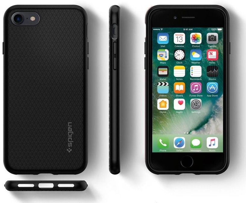Telefono dėklas Spigen, iPhone 7/Apple iPhone 8/Apple iPhone SE 2020, juoda