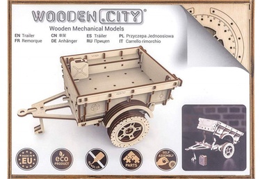 Wooden City Puzzle Trailer For 4x4 119pcs