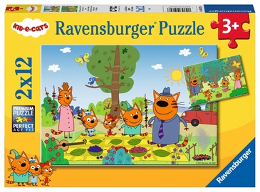 Puzle Ravensburger Kid E-Cats 05079, 2x12 gab.
