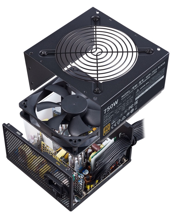 Блок питания Cooler Master MWE Bronze V2 750 Вт, 12 см