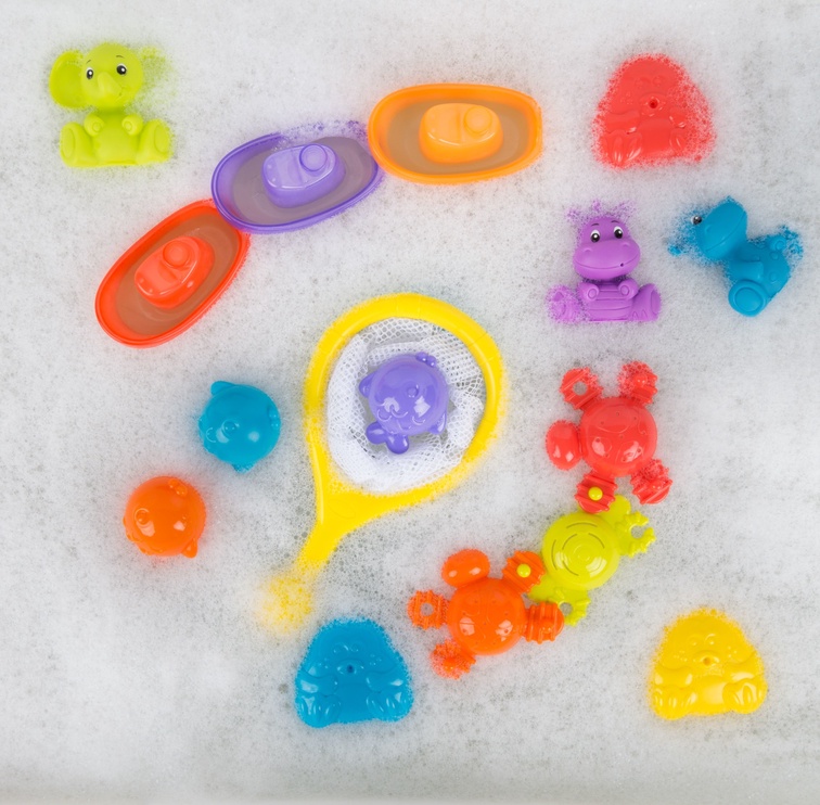 Набор игрушек для купания Playgro Bath Time Activity Gift Pack, многоцветный, 16 шт.
