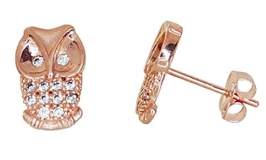 Diamond Sky Gold Earrings Golden Owl VI