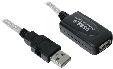InLine USB 2.0 Extension Cable Active 5m Transparent