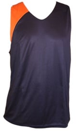 Футболка Bars Mens Basketball Shirt Dark Blue/Orange 177 XXL